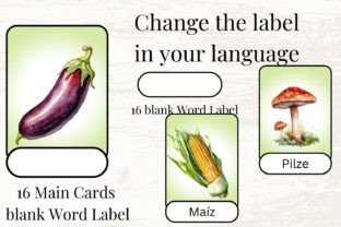 16 Adorable Vegetables Flashcards 874 Graphic by SWcreativeWhispers ...