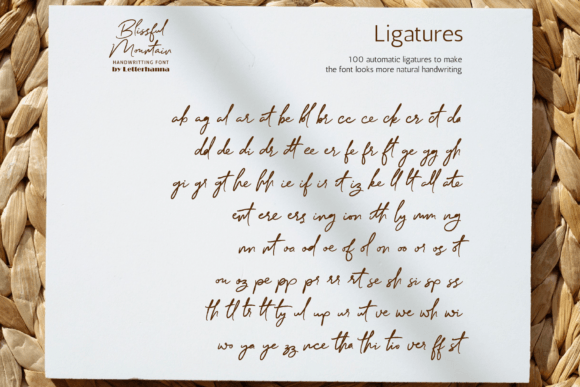 Blissful Mountain Font - Preview 2