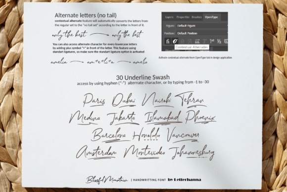 Blissful Mountain Font - Preview 3