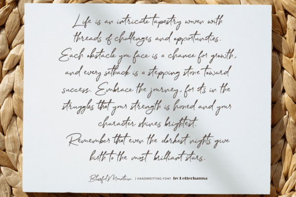Blissful Mountain Font - Preview 4