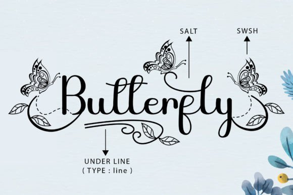 Butterfly Font - Preview 4