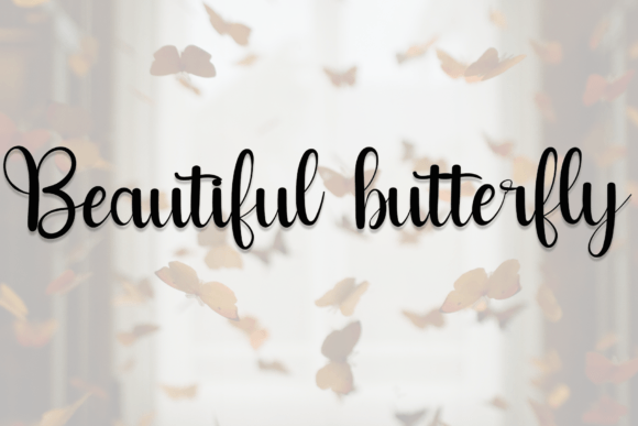 Butterfly Font - Preview 1