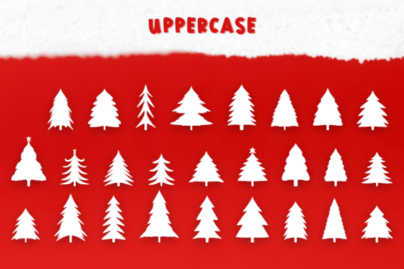 Christmas Tree Font - Preview 1