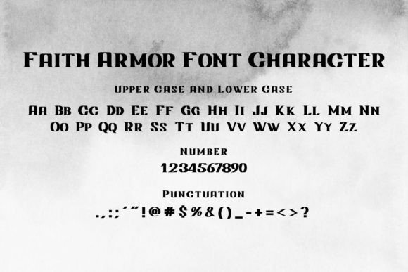 Faith Armor Font PNG with transparent background - Preview 4