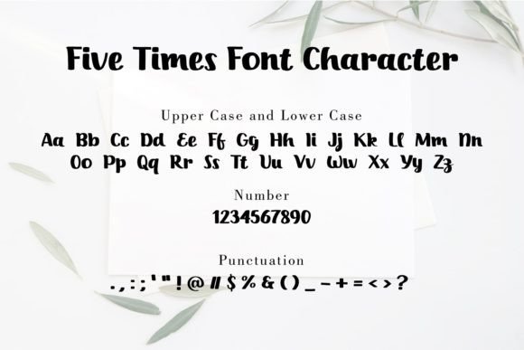 Five Times Font - Preview 4