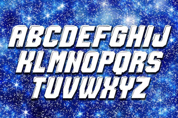 Fridge Font PNG with transparent background - Preview 3
