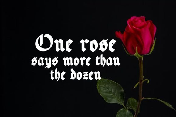 Glory Rose Font PNG with transparent background - Preview 2