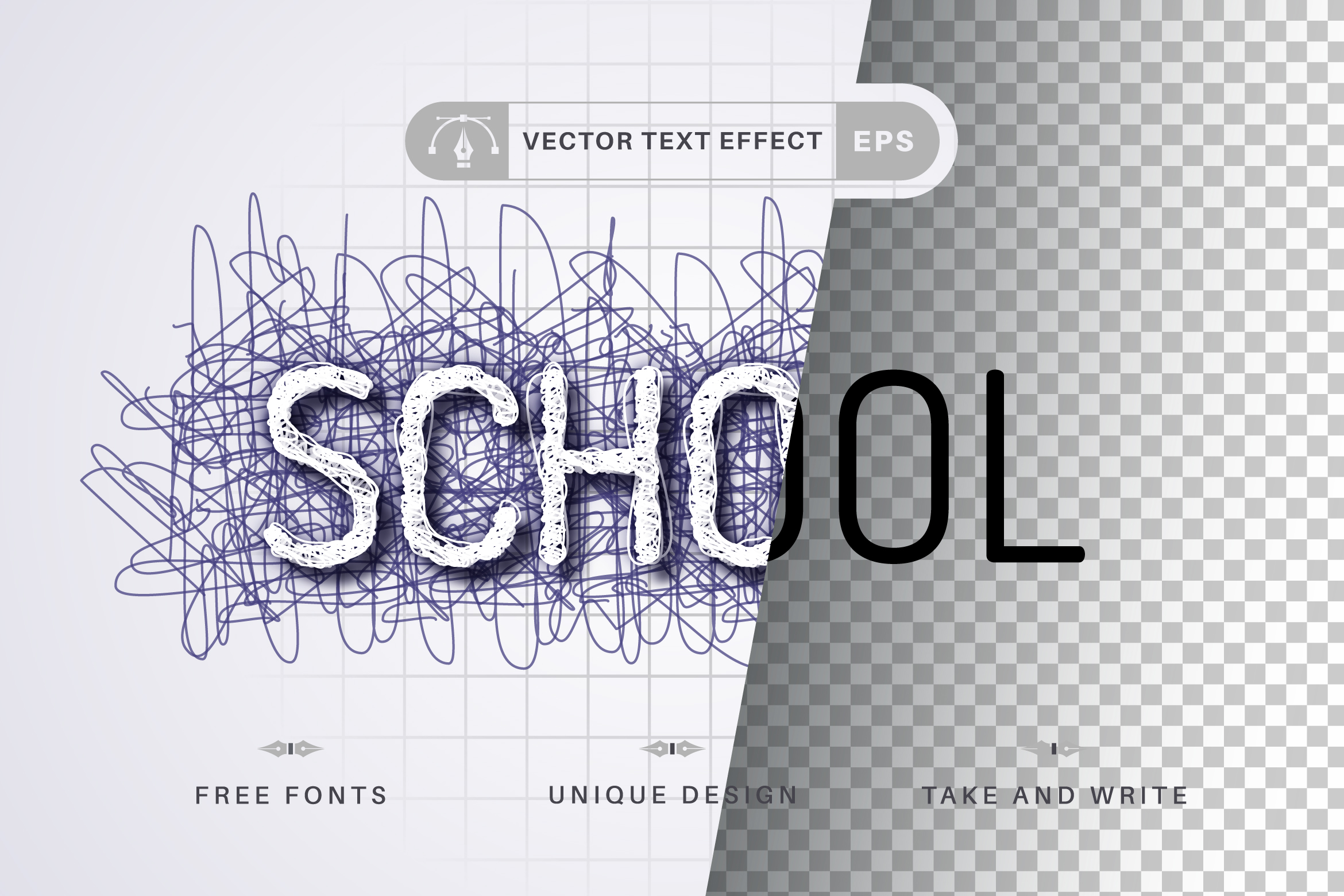 Hatching Pen - Editable Text Effect Graphic by rwgusev · Creative Fabrica