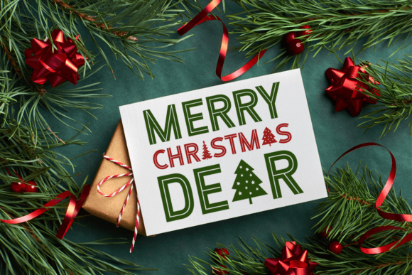 Jolly Xmas Font PNG with transparent background - Preview 2