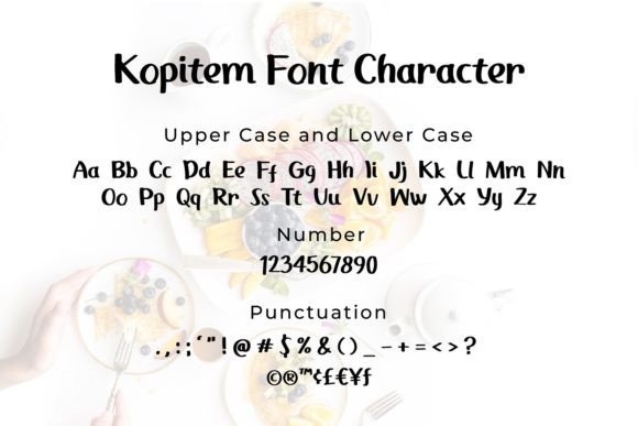 Kopitem Font font preview - 4