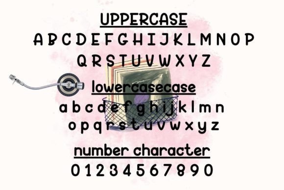 Music Love Song Font PNG with transparent background - Preview 4