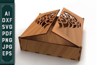 Ornaments Wooden Gift Box Laser Cut · Creative Fabrica