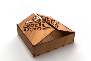 Ornaments Wooden Gift Box Laser Cut · Creative Fabrica