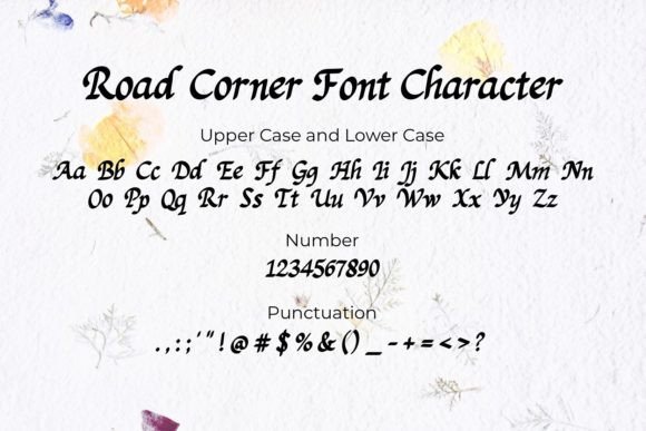 Road Corner Font PNG with transparent background - Preview 4