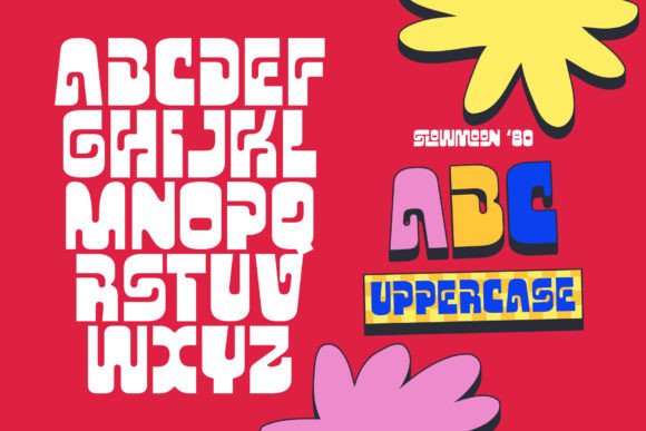 Slow Moon Font PNG with transparent background - Preview 6