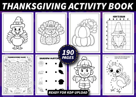 Thanksgiving Activity Book for Kids