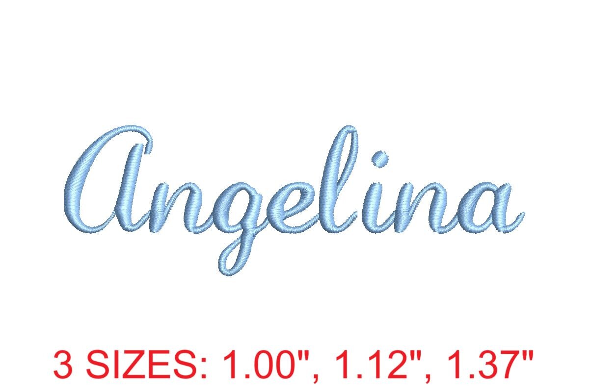 Angelina Embroidery Font