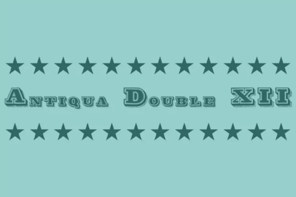 Antiqua Double Xii Font - Preview 2