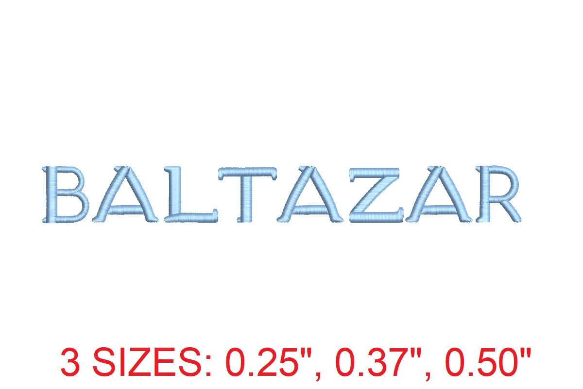 Baltazar Embroidery Font · Creative Fabrica