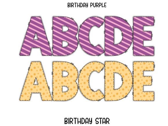 Birthday Font - Preview 1