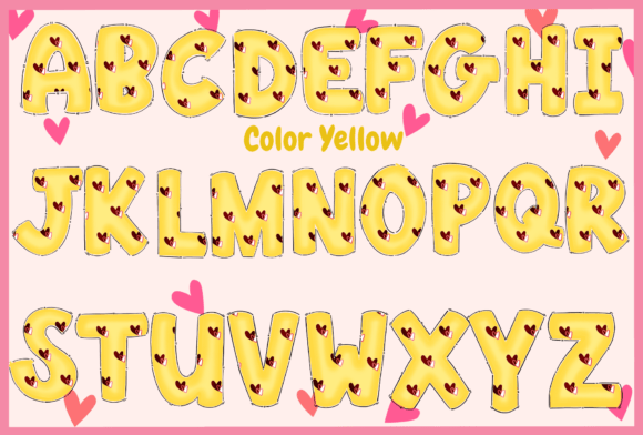 Christmas Color Set 3  Font PNG with transparent background - Preview 2