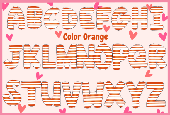 Christmas Color Set 3  Font PNG with transparent background - Preview 3