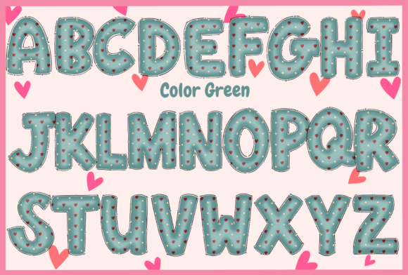 Christmas Color Set 3  Font PNG with transparent background - Preview 4