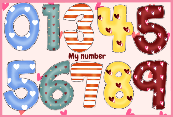 Christmas Color Set 3  Font PNG with transparent background - Preview 6