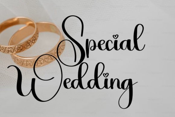 Christmas Wedding Font - Preview 1