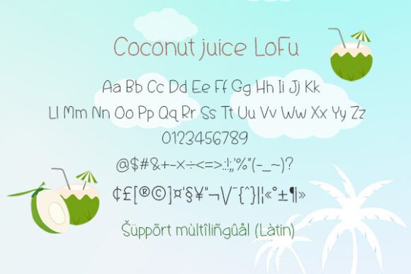 Coconut Juice Lofu Font - Preview 1
