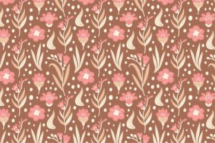 Cozy Freesia Flowers Seamless Patterns Graphic by Rin Green · Creative ...