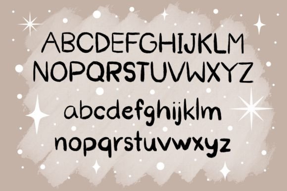 Dewey Brush Font PNG with transparent background - Preview 2