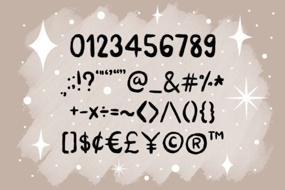 Dewey Brush Font PNG with transparent background - Preview 4