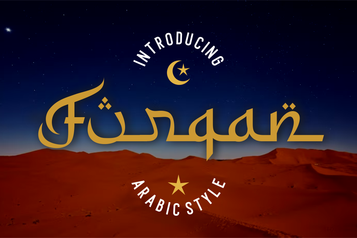 Furqan Font by putracetol · Creative Fabrica font preview