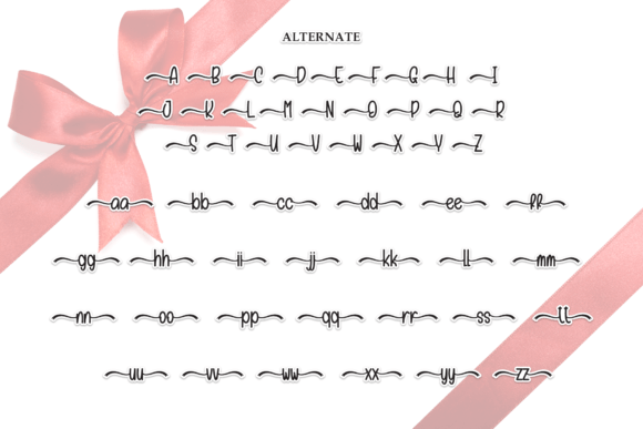 Gift Ribbon Font - Preview 6