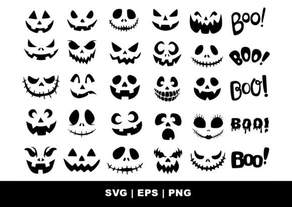 Halloween Scary Pumpkin Faces