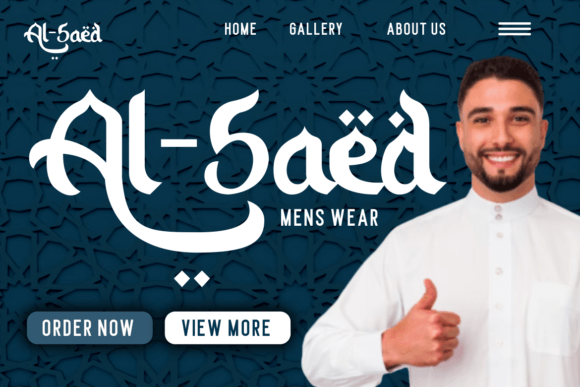 Huraira Font PNG with transparent background - Preview 2