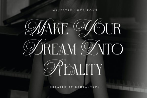 Majestic Love Font PNG with transparent background - Preview 1
