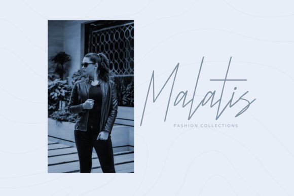 Maletta Font PNG with transparent background - Preview 3