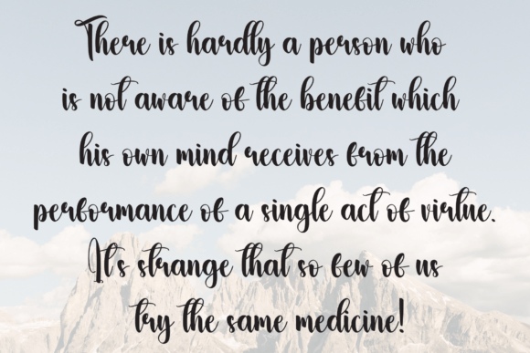 Morning Wintry Font PNG with transparent background - Preview 5