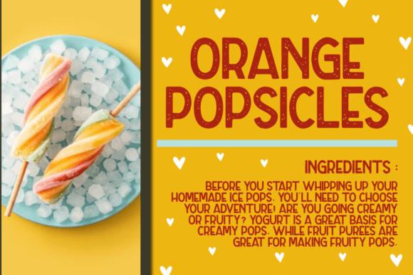 Orange Street Font PNG with transparent background - Preview 1