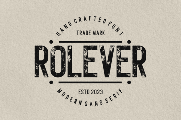 Rolever Font PNG with transparent background - Preview 4