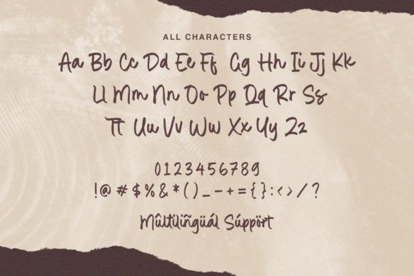 Rolling Bakery Font PNG with transparent background - Preview 5