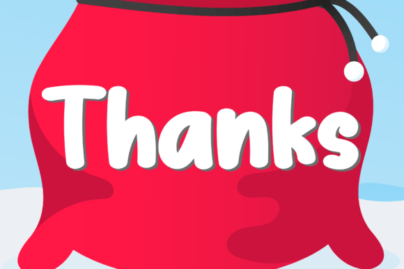 Santa Pocket Font PNG with transparent background - Preview 6