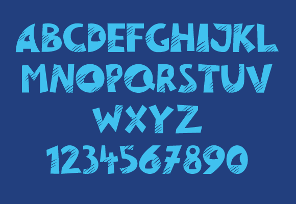 Shark Attack Font PNG with transparent background - Preview 2