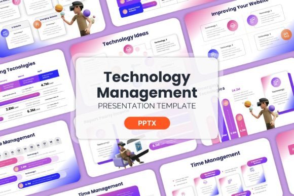 Professional Technology Management PowerPoint Templates