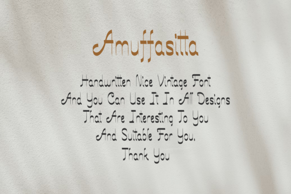 Amuffasitta Font - Preview 2