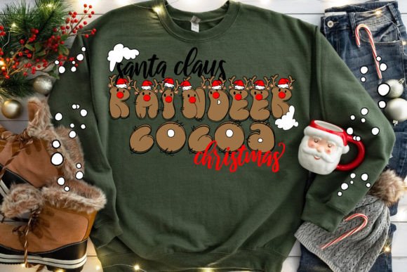 Big Reindeer Font PNG with transparent background - Preview 1