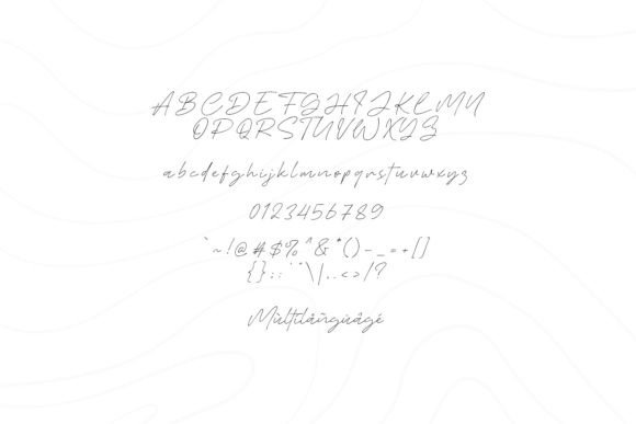 Culture Wind Font PNG with transparent background - Preview 5