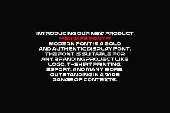 Exwife Font - Preview 2